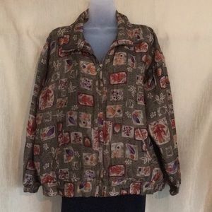 EVR 100% Silk Lightweight Zippered Jacket